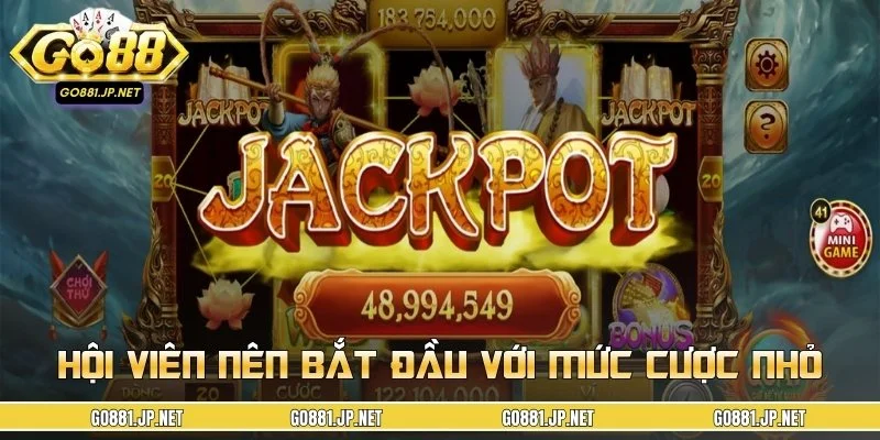 Hội viên nên bắt đầu với mức cược nhỏ
