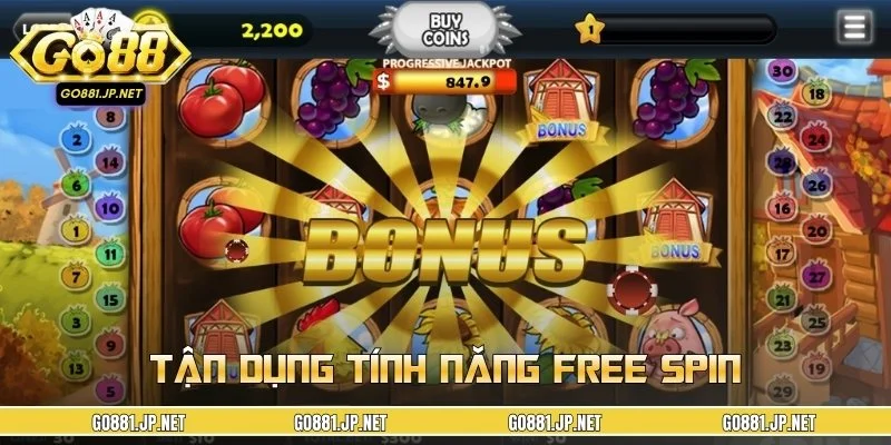 Tận dụng free spin tăng khả năng trúng giải